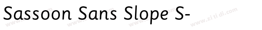 Sassoon Sans Slope S字体转换
